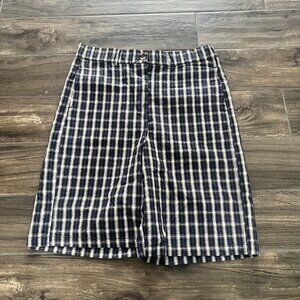 urban outfitters Shorts Blue Plaid Size Medium Cargo (236)